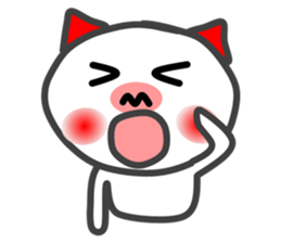 BU of a red ear  I live freely. sticker #9757462