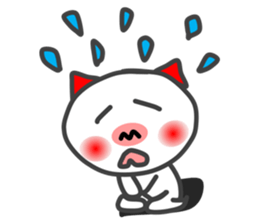 BU of a red ear  I live freely. sticker #9757468