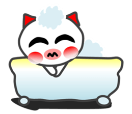 BU of a red ear  I live freely. sticker #9757476