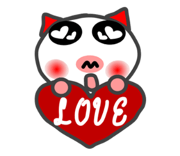 BU of a red ear  I live freely. sticker #9757481