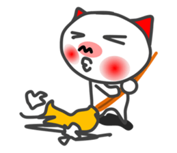 BU of a red ear  I live freely. sticker #9757485