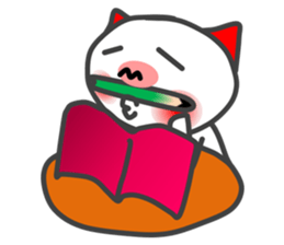 BU of a red ear  I live freely. sticker #9757486