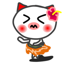 BU of a red ear  I live freely. sticker #9757489