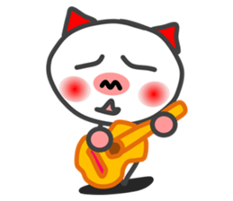 BU of a red ear  I live freely. sticker #9757490