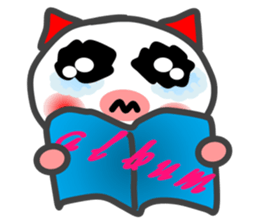 BU of a red ear  I live freely. sticker #9757493