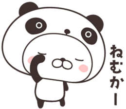 cute rabbit in panda -hakata- sticker #9758053