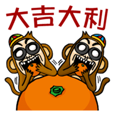 BG Monkey Traditional New Year in TAIWAN sticker #9758139
