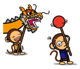 SIMIAN & Friends Collection - HAPPY CNY sticker #9758981