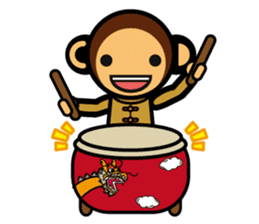SIMIAN & Friends Collection - HAPPY CNY sticker #9758986