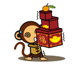 SIMIAN & Friends Collection - HAPPY CNY sticker #9758991
