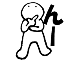 Large Font lnvisible Man Mr. set sticker #9759054