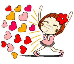 Castor bean-chan 28 Valentine Hen sticker #9759268