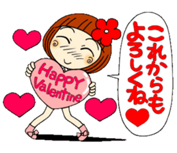 Castor bean-chan 28 Valentine Hen sticker #9759278