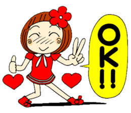 Castor bean-chan 28 Valentine Hen sticker #9759288