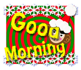 A happy new year Monkeys with daruma1-1 sticker #9759697