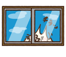 Ear pointed cat 2 sticker #9760284