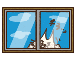 Ear pointed cat 2 sticker #9760284