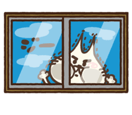 Ear pointed cat 2 sticker #9760286