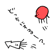 squid_octopus_Sticker sticker #9760471