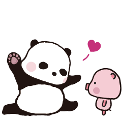 Sweet Panda & Honey Pig (3) by Ellya