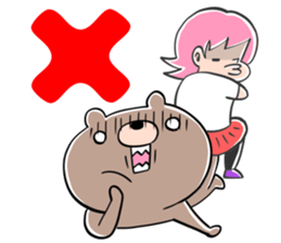 TRUCK and bear and me sticker #9760871