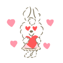 honwaka fluffy rabbit sticker #9761870