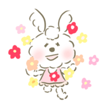 honwaka fluffy rabbit sticker #9761872