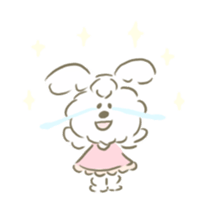 honwaka fluffy rabbit sticker #9761888