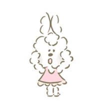 honwaka fluffy rabbit sticker #9761890