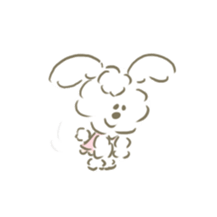 honwaka fluffy rabbit sticker #9761892