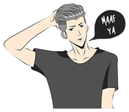 Cowok Eksis sticker #9762298