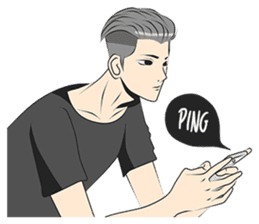 Cowok Eksis sticker #9762300