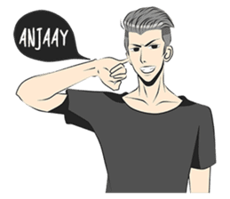 Cowok Eksis sticker #9762304