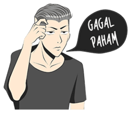 Cowok Eksis sticker #9762309