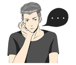 Cowok Eksis sticker #9762315