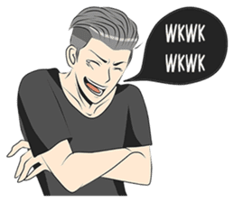 Cowok Eksis sticker #9762316