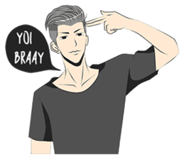 Cowok Eksis sticker #9762324