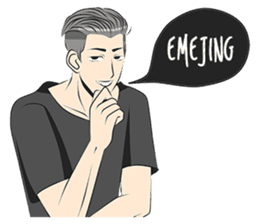 Cowok Eksis sticker #9762325