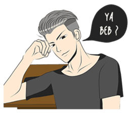 Cowok Eksis sticker #9762326