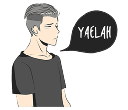 Cowok Eksis sticker #9762328