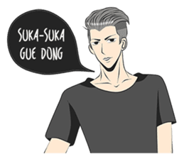 Cowok Eksis sticker #9762329