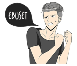 Cowok Eksis sticker #9762335