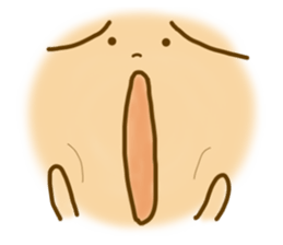 Big face only sticker sticker #9762943