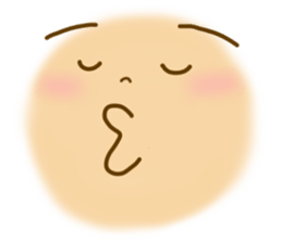 Big face only sticker sticker #9762958