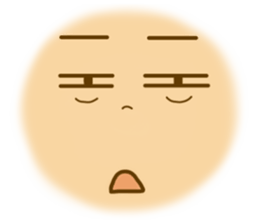 Big face only sticker sticker #9762966