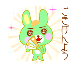 Comic Rabbit Work STYLE sticker #9763639