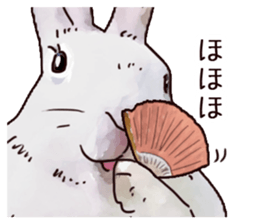 Watercolor rabbit sticker sticker #9763866