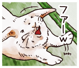 Watercolor rabbit sticker sticker #9763867