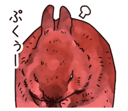 Watercolor rabbit sticker sticker #9763881
