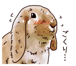 Watercolor rabbit sticker sticker #9763890